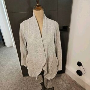 Gray Women's Open Front Sweater